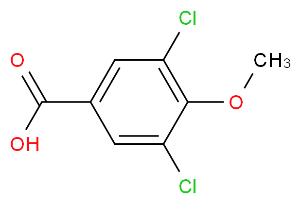 3,5-dichloro-4-methoxybenzoic acid_分子结构_CAS_37908-97-7