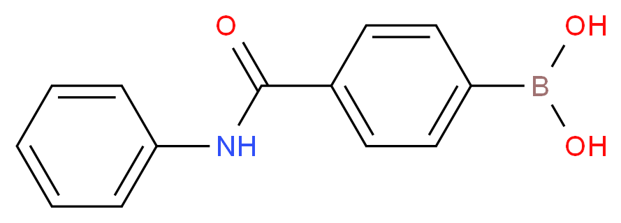 [4-(phenylcarbamoyl)phenyl]boronic acid_分子结构_CAS_330793-45-8