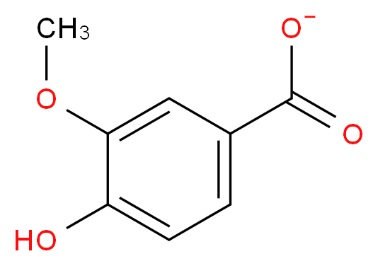 4-Hydroxy-3-Methoxybenzoate_分子结构_CAS_121-34-6)