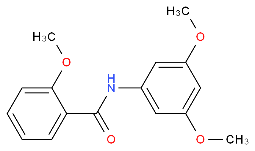 2-Methoxy-N-(3,5-dimethoxyphenyl)benzamide_分子结构_CAS_419554-15-7)