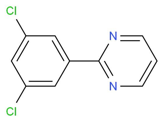 2-(3,5-dichlorophenyl)pyrimidine_分子结构_CAS_)