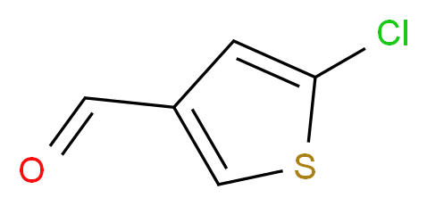 5-chlorothiophene-3-carbaldehyde_分子结构_CAS_36155-85-8