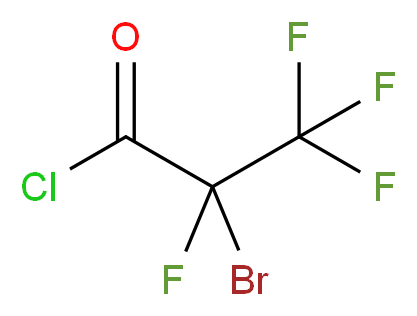 2-Bromo-2,3,3,3-tetrafluoropropanoyl chloride 97%_分子结构_CAS_6066-45-1)