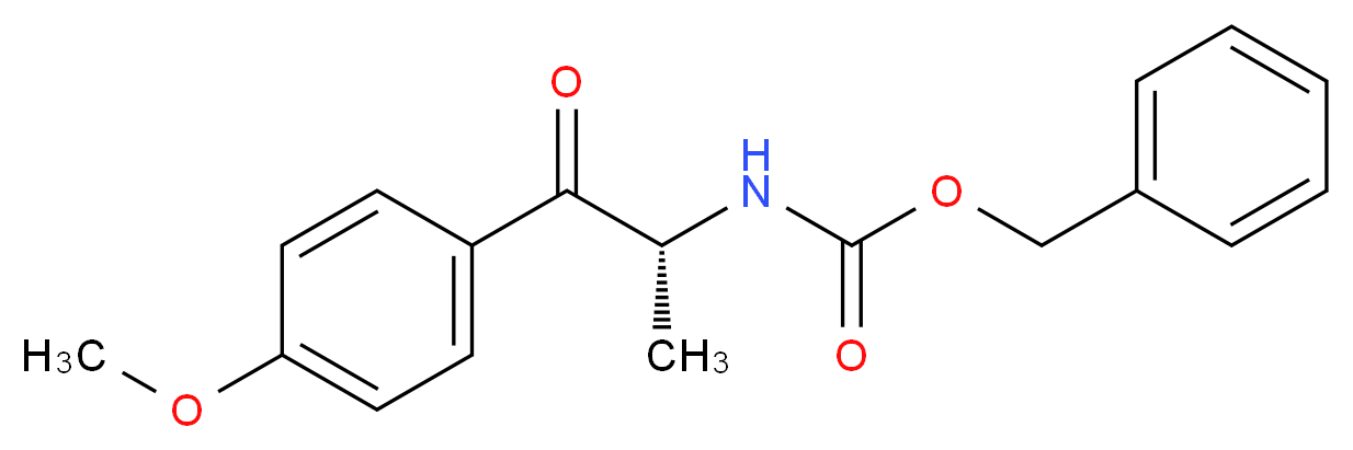 BENZYL [(1R)-2-(4-METHOXYPHENYL)-1-METHYL-2-OXOETHYL]CARBAMATE_分子结构_CAS_)