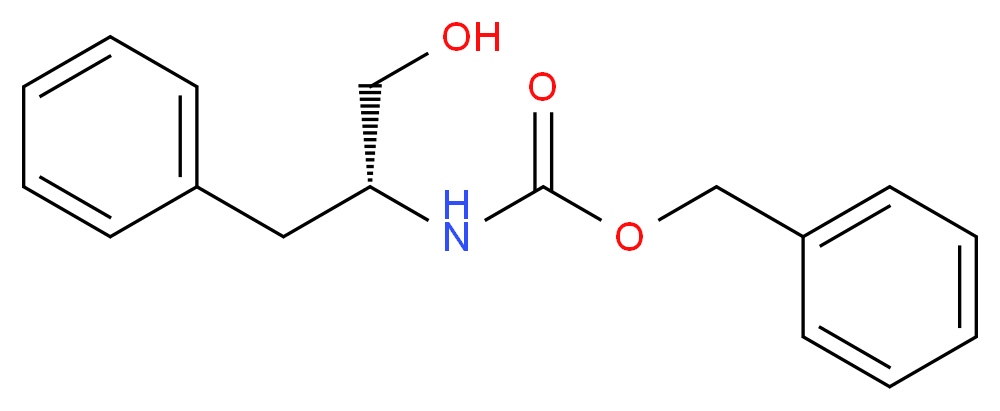 benzyl N-[(2R)-1-hydroxy-3-phenylpropan-2-yl]carbamate_分子结构_CAS_58917-85-4
