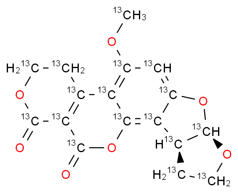 黄曲霉素 G2-13C17 溶液_分子结构_CAS_1217462-49-1)