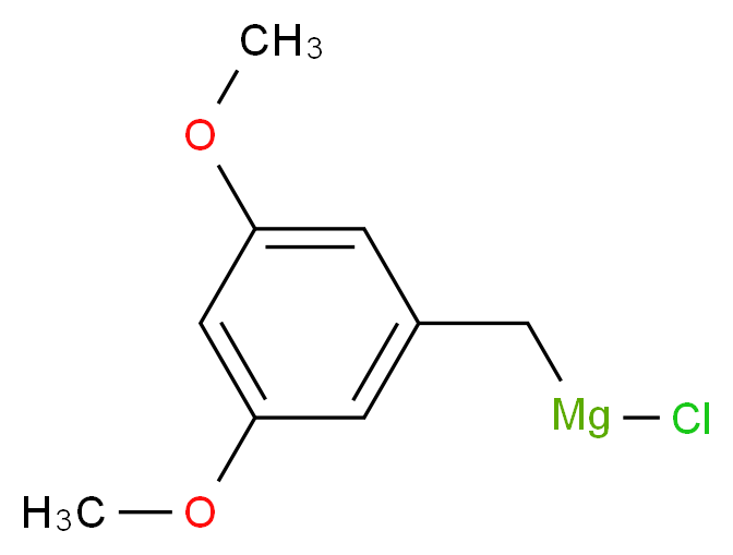 3,5-二甲氧苄基氯化镁 溶液_分子结构_CAS_135808-66-1)