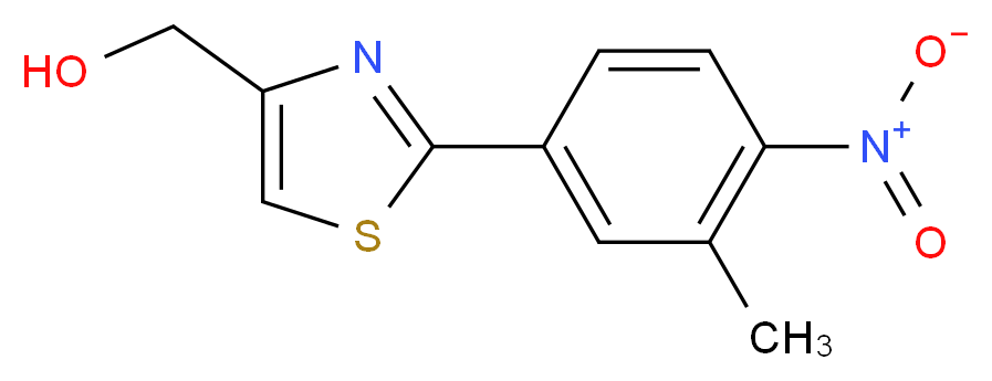 [2-(3-METHYL-4-NITRO-PHENYL)-THIAZOL-4-YL]-METHANOL_分子结构_CAS_885279-85-6)