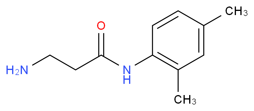 3-amino-N-(2,4-dimethylphenyl)propanamide_分子结构_CAS_938515-49-2