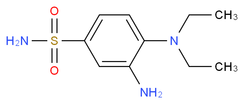 3-amino-4-(diethylamino)benzene-1-sulfonamide_分子结构_CAS_41893-78-1