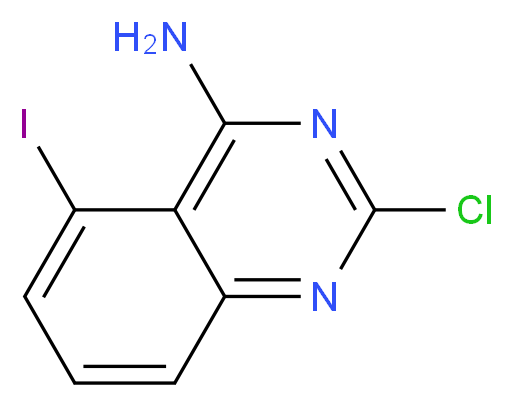 2-Chloro-5-iodoquinazolin-4-amine_分子结构_CAS_1107694-85-8)