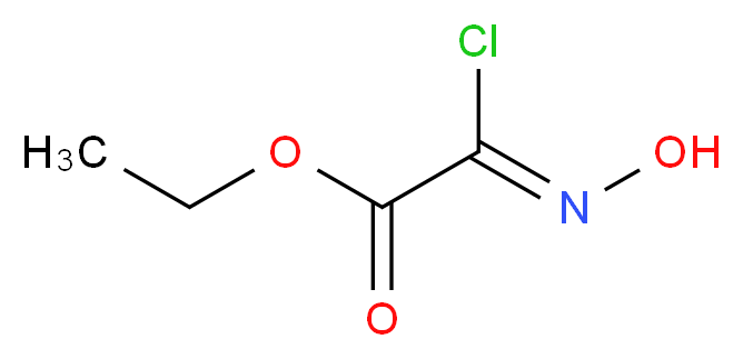 氯代肟基乙酸乙酯_分子结构_CAS_14337-43-0)