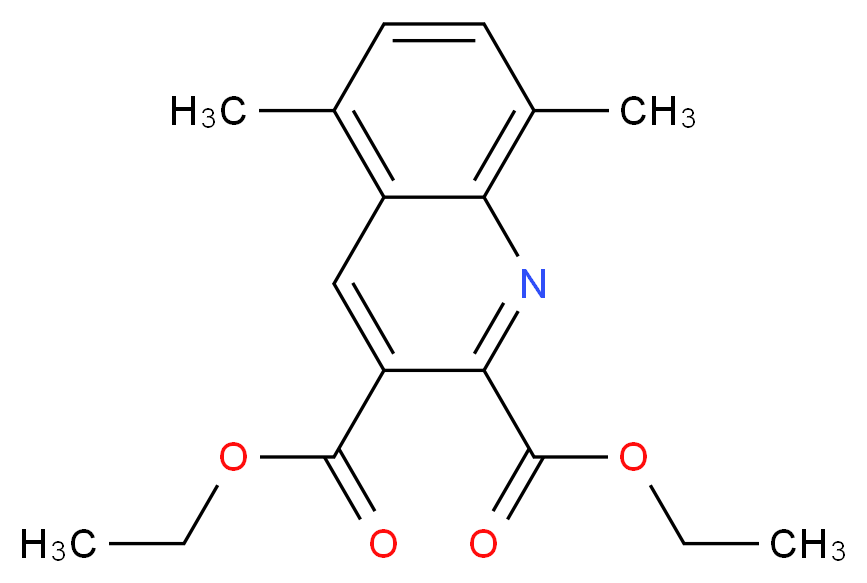 2,3-diethyl 5,8-dimethylquinoline-2,3-dicarboxylate_分子结构_CAS_948294-01-7