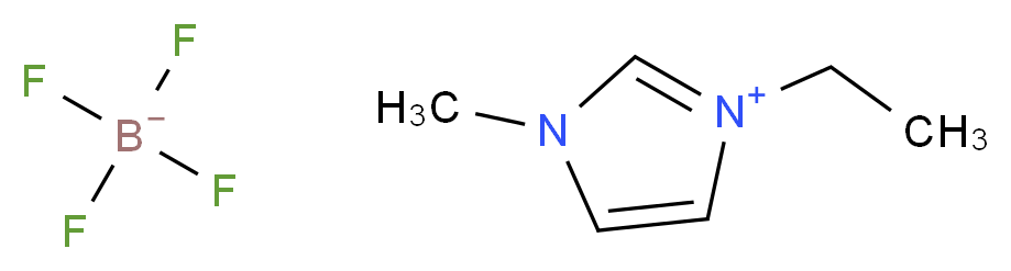 3-ethyl-1-methyl-1H-imidazol-3-ium; tetrafluoroboranuide_分子结构_CAS_143314-16-3