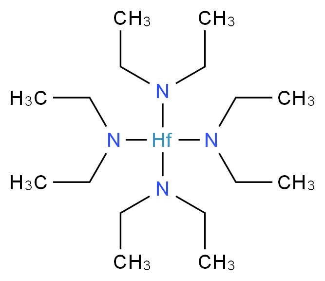 Tetrakis(diethylamino)hafnium 99.999%_分子结构_CAS_19824-55-6)