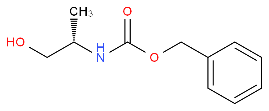 N-苄氧基羰基-L-丙氨醇_分子结构_CAS_66674-16-6)