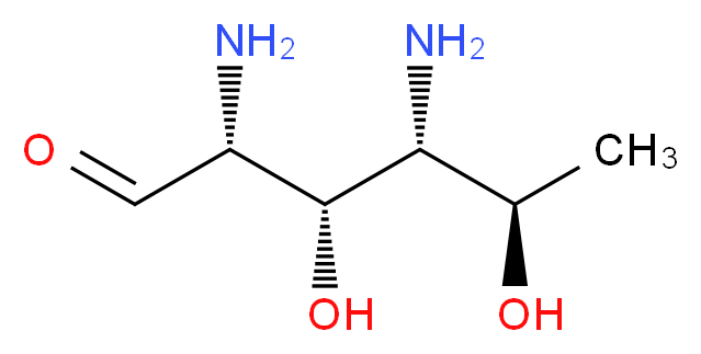 (2R,3S,4R,5R)-2,4-diamino-3,5-dihydroxyhexanal_分子结构_CAS_7013-45-8