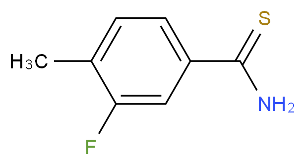 3-Fluoro-4-methylbenzene-1-carbothioamide_分子结构_CAS_)