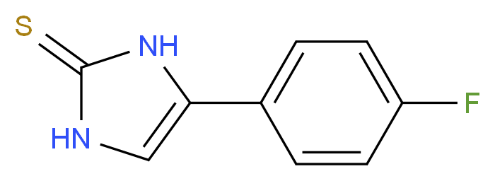 4-(4-fluorophenyl)-1,3-dihydro-2H-imidazole-2-thione_分子结构_CAS_)
