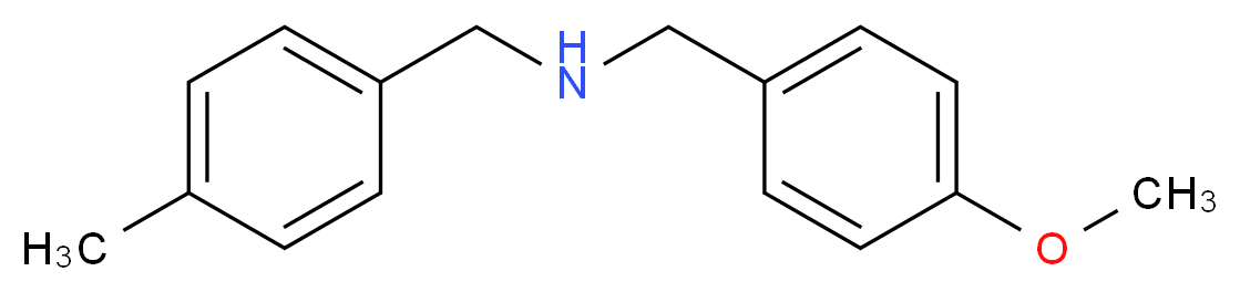 (4-methoxybenzyl)(4-methylbenzyl)amine_分子结构_CAS_197728-27-1)