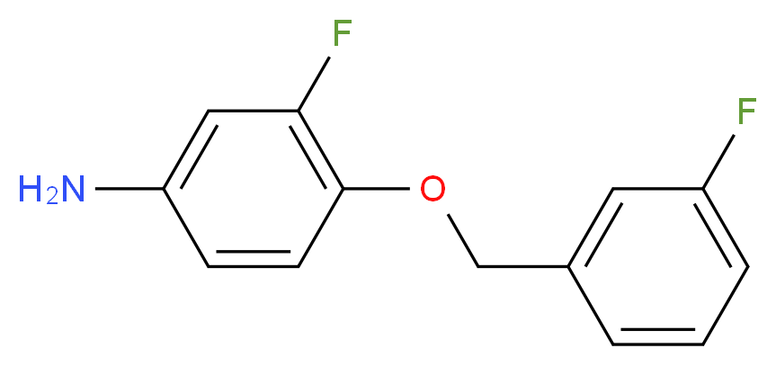 3-fluoro-4-[(3-fluorophenyl)methoxy]aniline_分子结构_CAS_)