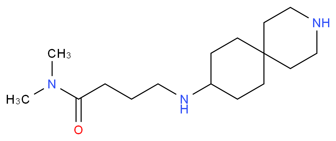 4-(3-azaspiro[5.5]undec-9-ylamino)-N,N-dimethylbutanamide_分子结构_CAS_)