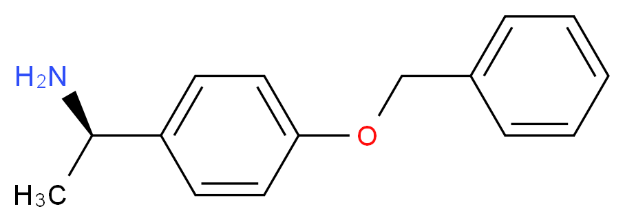 (1R)-1-[4-(benzyloxy)phenyl]ethan-1-amine_分子结构_CAS_703402-21-5