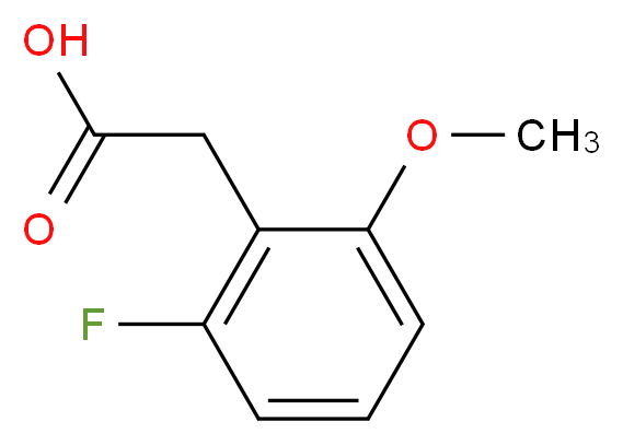 (2-Fluoro-6-methoxyphenyl)acetic acid_分子结构_CAS_500912-19-6)