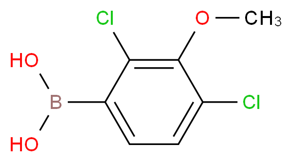 (2,4-dichloro-3-methoxyphenyl)boronic acid_分子结构_CAS_944128-90-9