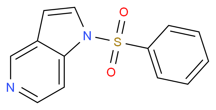 1-(Phenylsulfonyl)-1H-pyrrolo[3,2-c]pyridine_分子结构_CAS_109113-39-5)