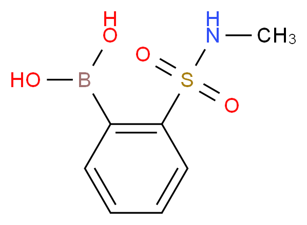 [2-(methylsulfamoyl)phenyl]boronic acid_分子结构_CAS_956283-09-3