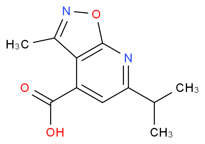 6-Isopropyl-3-methyl-isoxazolo[5,4-b]pyridine-4-carboxylic acid_分子结构_CAS_)