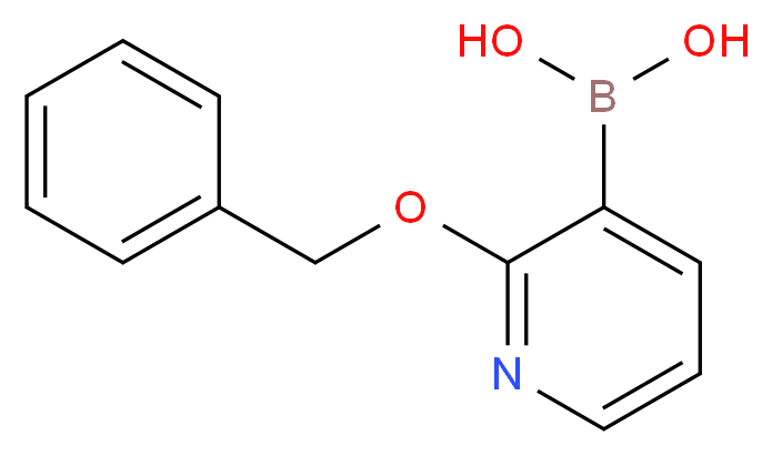 2-苄氧基吡啶-3-硼酸_分子结构_CAS_1072952-41-0)