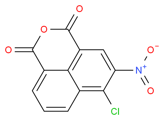4-Chloro-3-nitro-1,8-naphthalic anhydride_分子结构_CAS_)