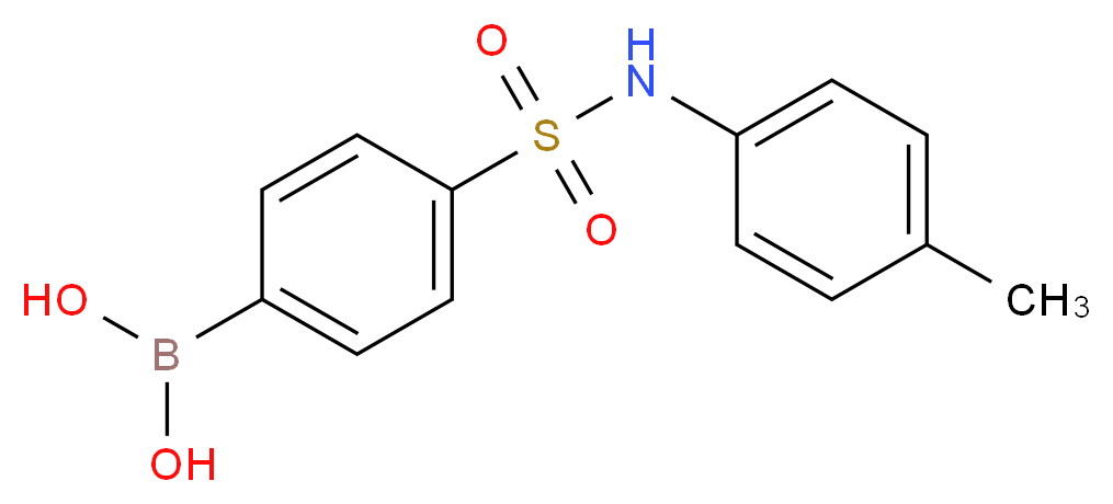 4-[(4-Methylphenyl)sulphamoyl]benzeneboronic acid_分子结构_CAS_957062-88-3)
