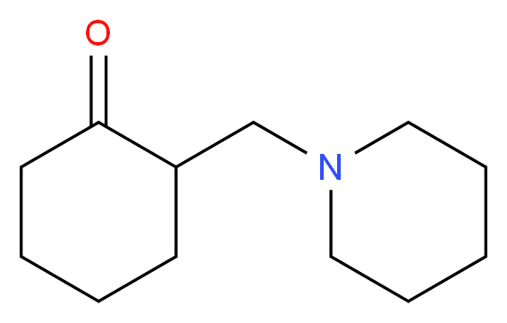 2-(piperidin-1-ylmethyl)cyclohexan-1-one_分子结构_CAS_534-84-9