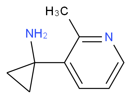 1-(2-methylpyridin-3-yl)cyclopropanamine_分子结构_CAS_1060806-12-3)