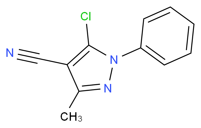 5-chloro-3-methyl-1-phenyl-1H-pyrazole-4-carbonitrile_分子结构_CAS_)