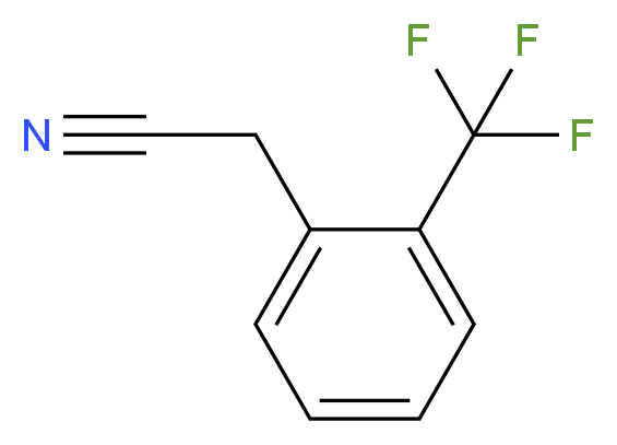 2-(三氟甲基)苯乙腈_分子结构_CAS_3038-47-9)