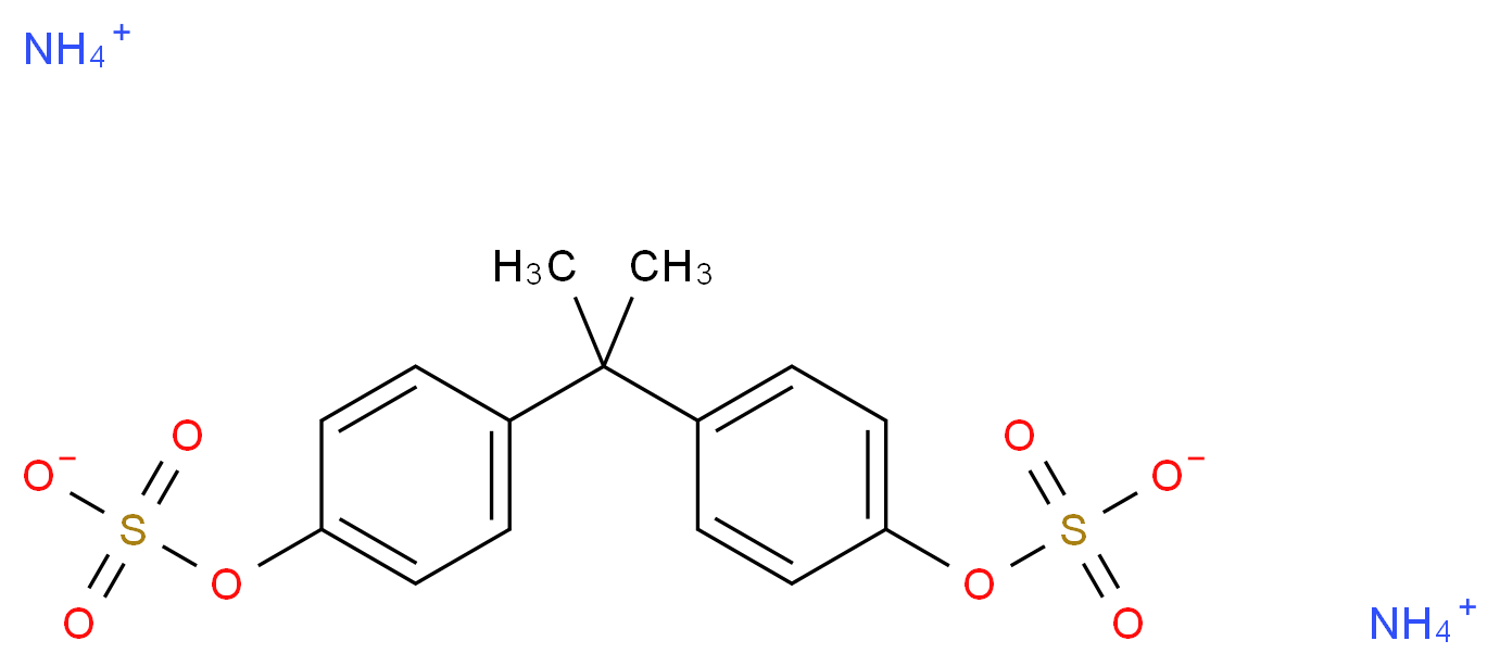 Bisphenol A Bissulfate Diammonium Salt_分子结构_CAS_857283-05-7)