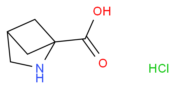 2-azabicyclo[2.1.1]hexane-1-carboxylic acid hydrochloride_分子结构_CAS_116129-07-8