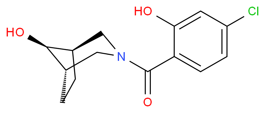 (8-syn)-3-(4-chloro-2-hydroxybenzoyl)-3-azabicyclo[3.2.1]octan-8-ol_分子结构_CAS_)