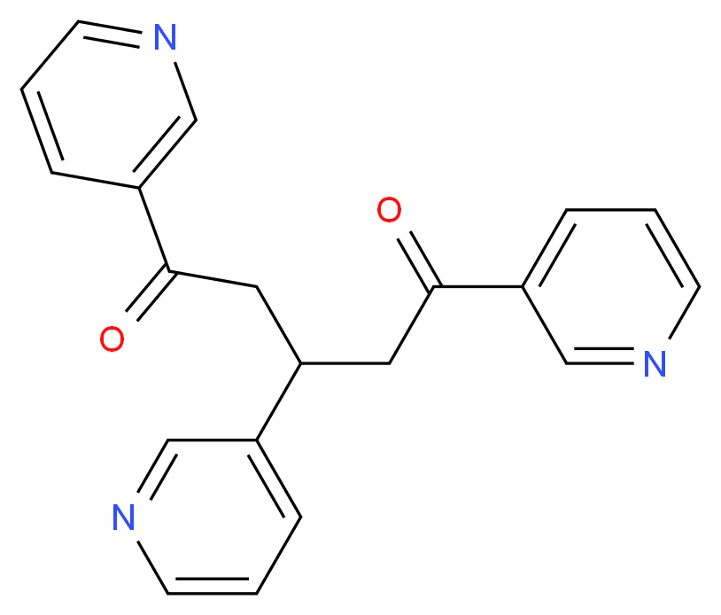 1,3,5-tris(pyridin-3-yl)pentane-1,5-dione_分子结构_CAS_94678-45-2