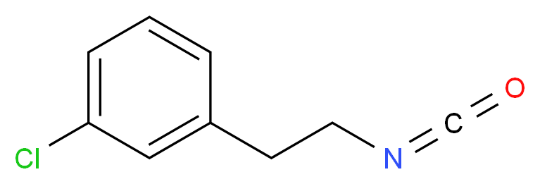 3-氯苯乙基异氰酸酯_分子结构_CAS_62334-11-6)