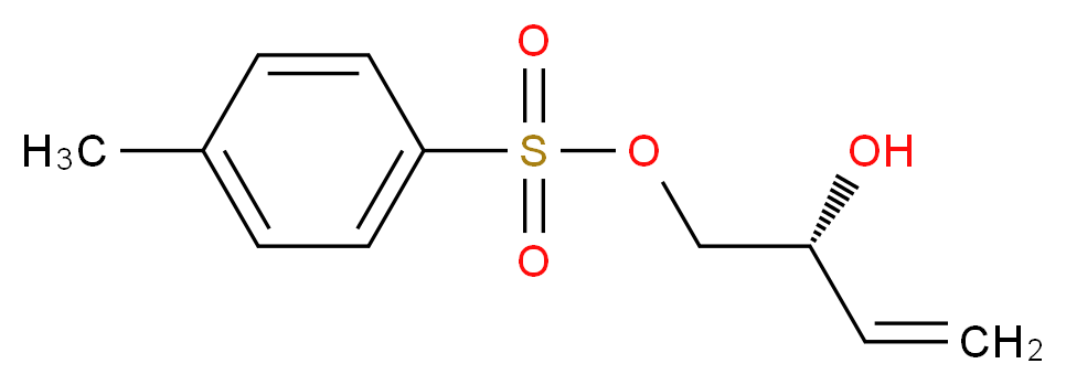 (R)-3-丁烯-1,2-二醇-1-(对甲苯磺酸酯)_分子结构_CAS_138249-07-7)