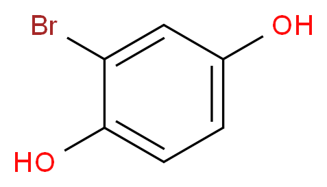 2-bromobenzene-1,4-diol_分子结构_CAS_583-69-7