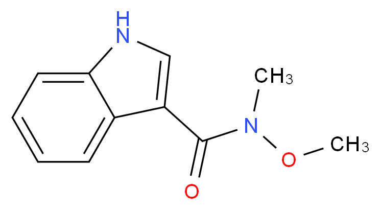 N-methoxy-N-methyl-1H-indole-3-carboxamide_分子结构_CAS_214759-95-2