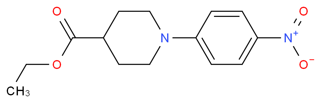 Ethyl 1-(4-nitrophenyl)-4-piperidinecarboxylate_分子结构_CAS_)