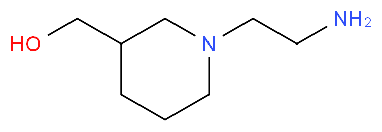 [1-(2-aminoethyl)piperidin-3-yl]methanol_分子结构_CAS_857637-03-7)