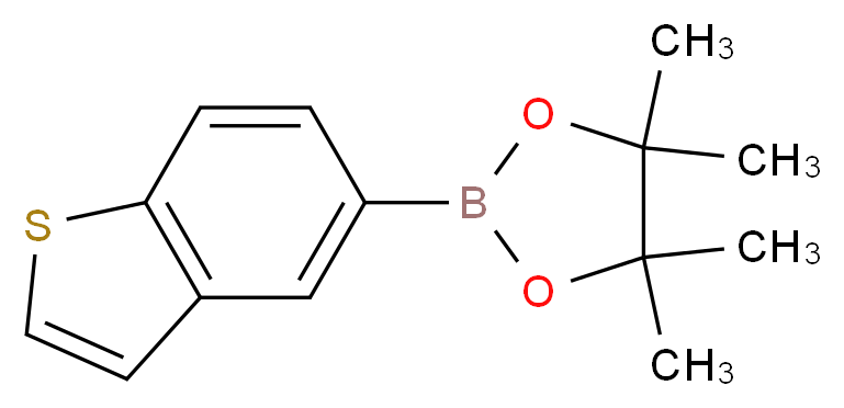 2-(1-benzothiophen-5-yl)-4,4,5,5-tetramethyl-1,3,2-dioxaborolane_分子结构_CAS_501945-71-7)